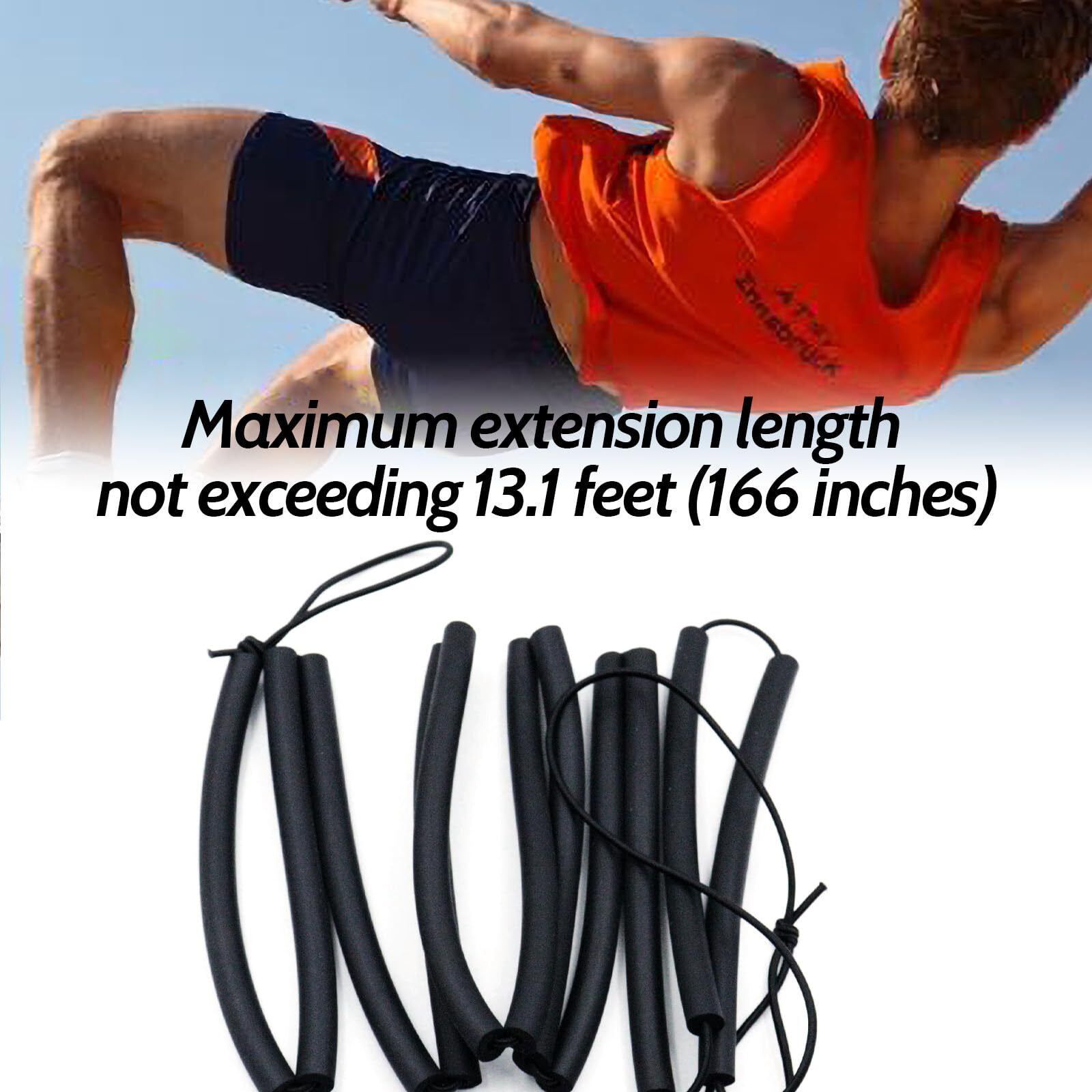 High Jump Bungee Cord Crossbar Training Equipment Elastic Bungee Crossbar Foa...