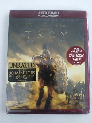 Troy (HD-DVD, 2007, Directors Cut Unrated) Special Edition NEW Sealed Free Ship!