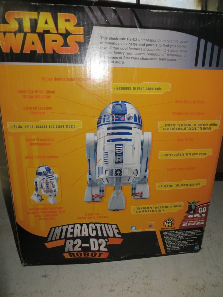 Star Wars R2-D2 Robot -Interactive, Walks, Plays Games, Patrols, 15 ...