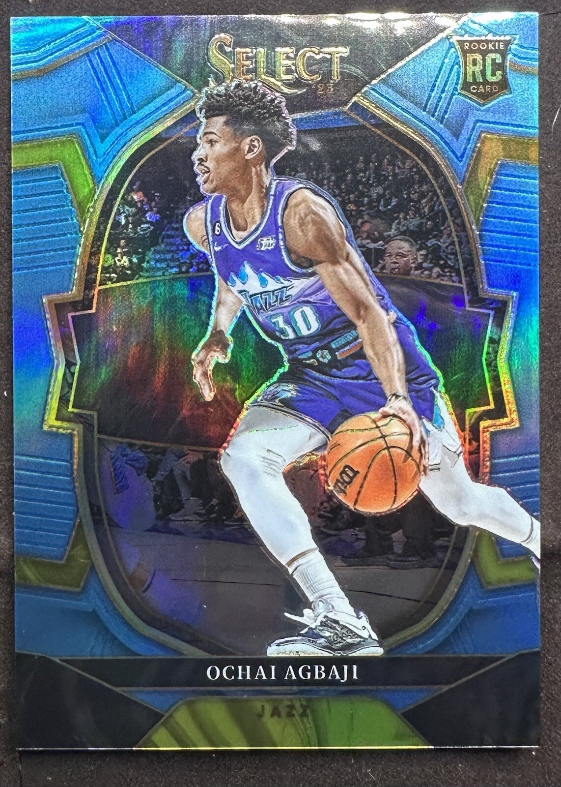 2022-23 Panini Select OCHAI AGBAJI #96 Rookie Light Blue Prizm RC #286/299 JAZZ