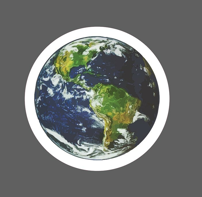 Space View Waterproof Planet Life Home Gift New