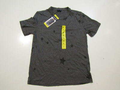 SPLENDID Charcoal Gray Star Short Sleeve Shirt Sz S Small NWT Womens