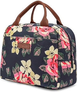 insulated brown lunch bolsa