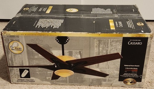 Hampton Bay Cassaro 54" Ceiling Fan NEW - Picture 2 of 5