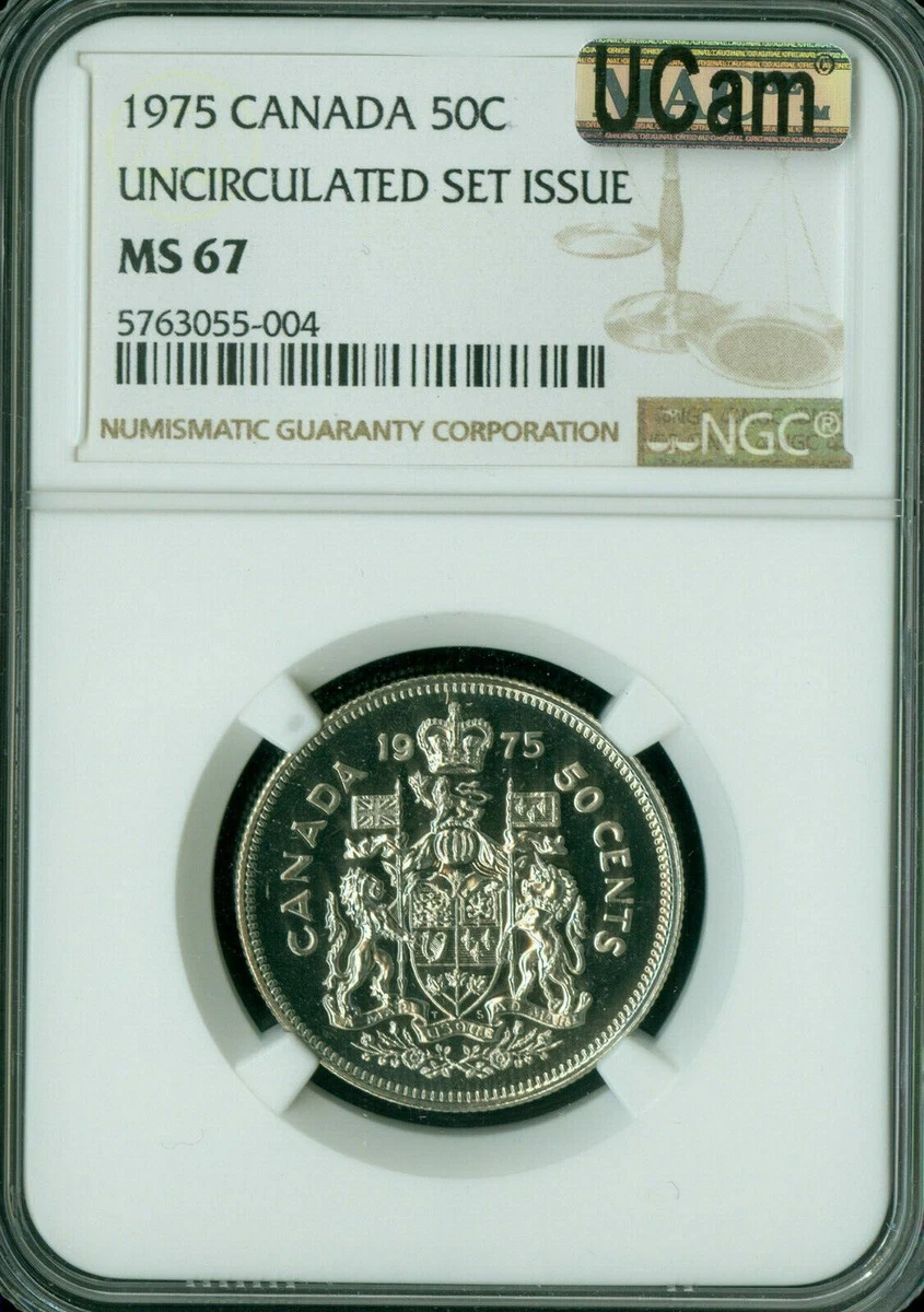 Grade MS 67 NGC Canadian Fifty Cents for sale | eBay