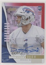 2019 Panini Absolute Rookie Red Spectrum Signatures 66/75 David Sills V Auto 2eb