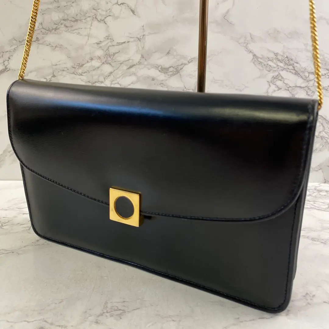LAUNER バッグ LAUNER LONDON Leather Shoulder Bag Black Auth from Japan Used FS