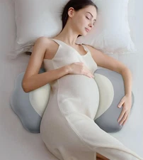 Pregnancy Pillows for Sleeping, Memory Foam Maternity Pillow Support for Belly