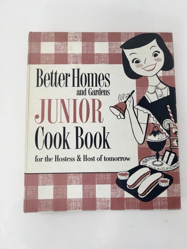Better Homes And Gardens Junior Vintage Hardcover Cook Book 1st Edition 1955