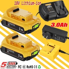 For Dewalt 18V XR Slide Li-Ion Battery 20V DCB184 DCB181 DCB183 DCB200 /Charger