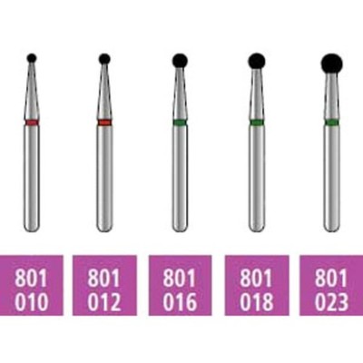 Friction Grip Round Single Use Diamond Bur Medium to Super Coarse 10pk