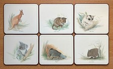 Set of Six Jason Placemats featuring Australian Animals, still in original box