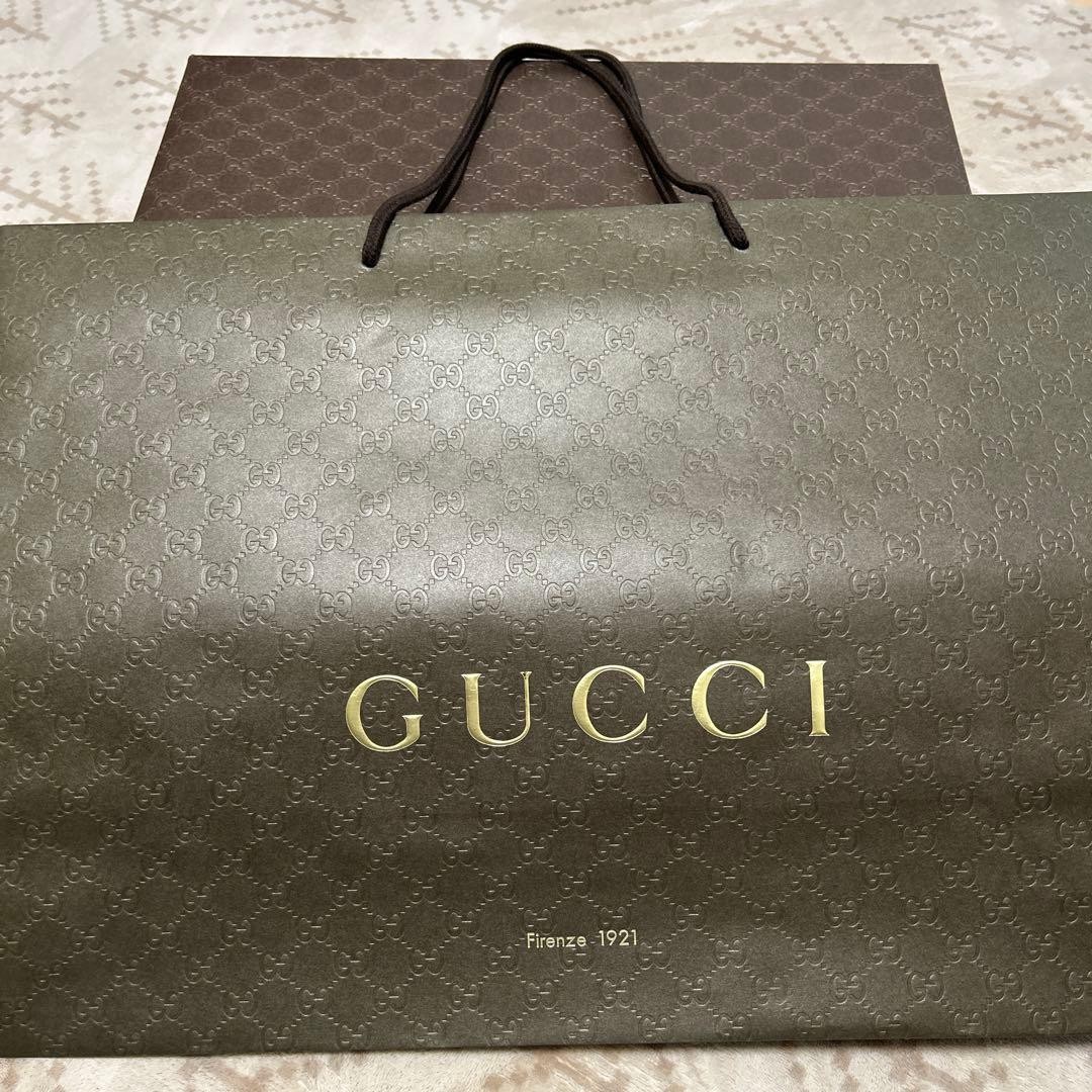 GUCCI GG Pattern Tote Bag Leather Canvas Beige Brown Multi Excellent Condition thumbnail 13