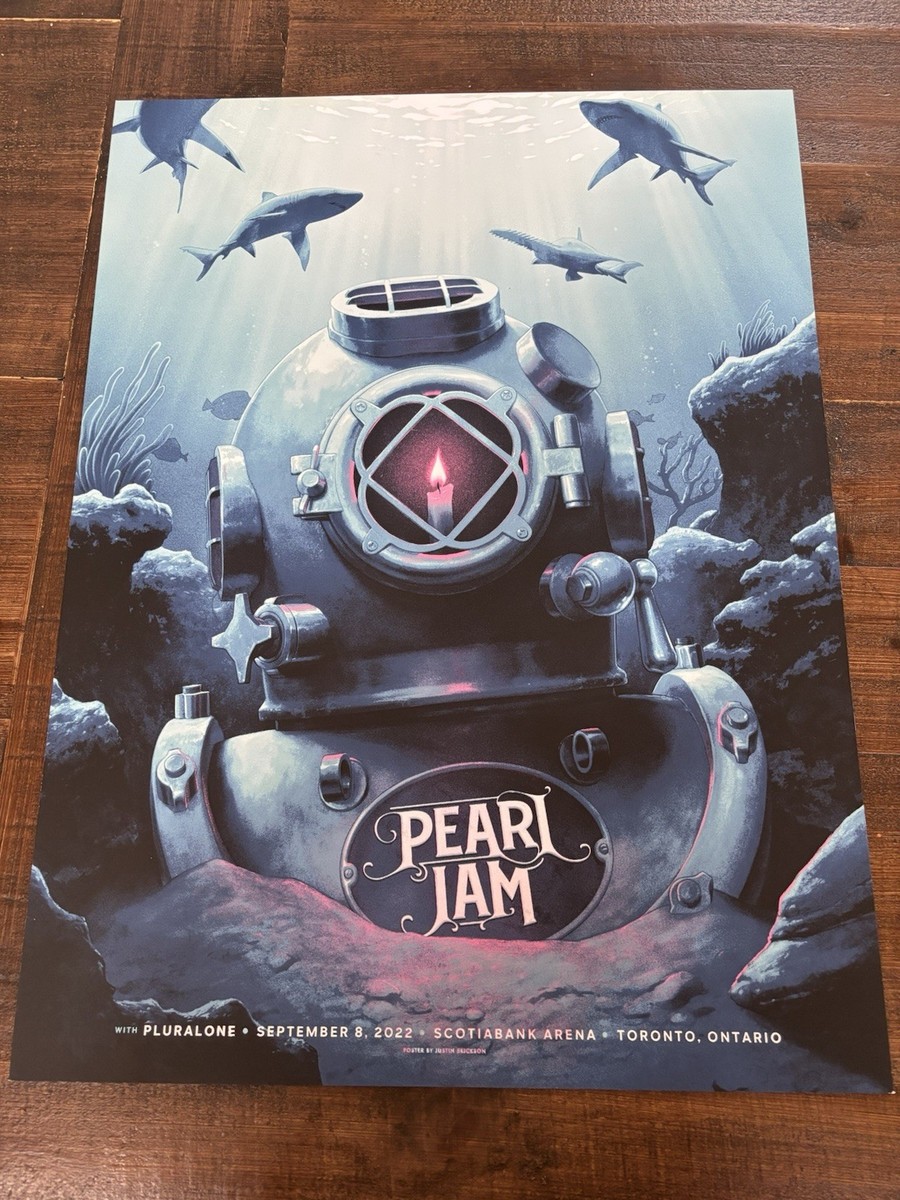 Pearl Jam Toronto Canada Concert Poster Scotiabank Arena 9/8/2022