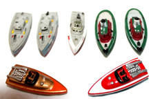 LOT OF 7 VINTAGE GALOOB 1987 MICRO MACHINES BOATS