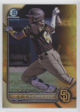 2022 Bowman Chrome Yellow & Orange Vapor Refractor 60/75 Victor Acosta 12yy
