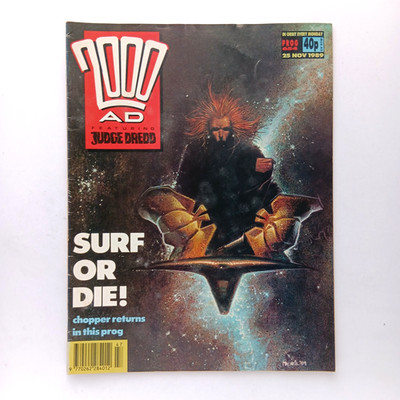 2000 AD Judge Dredd #654 (1989) Chopper, Slaine, UK Magazine, Fleetway Z 1- VF-