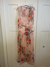 Calvin Klein Floral-Print High-Low Dress NWT