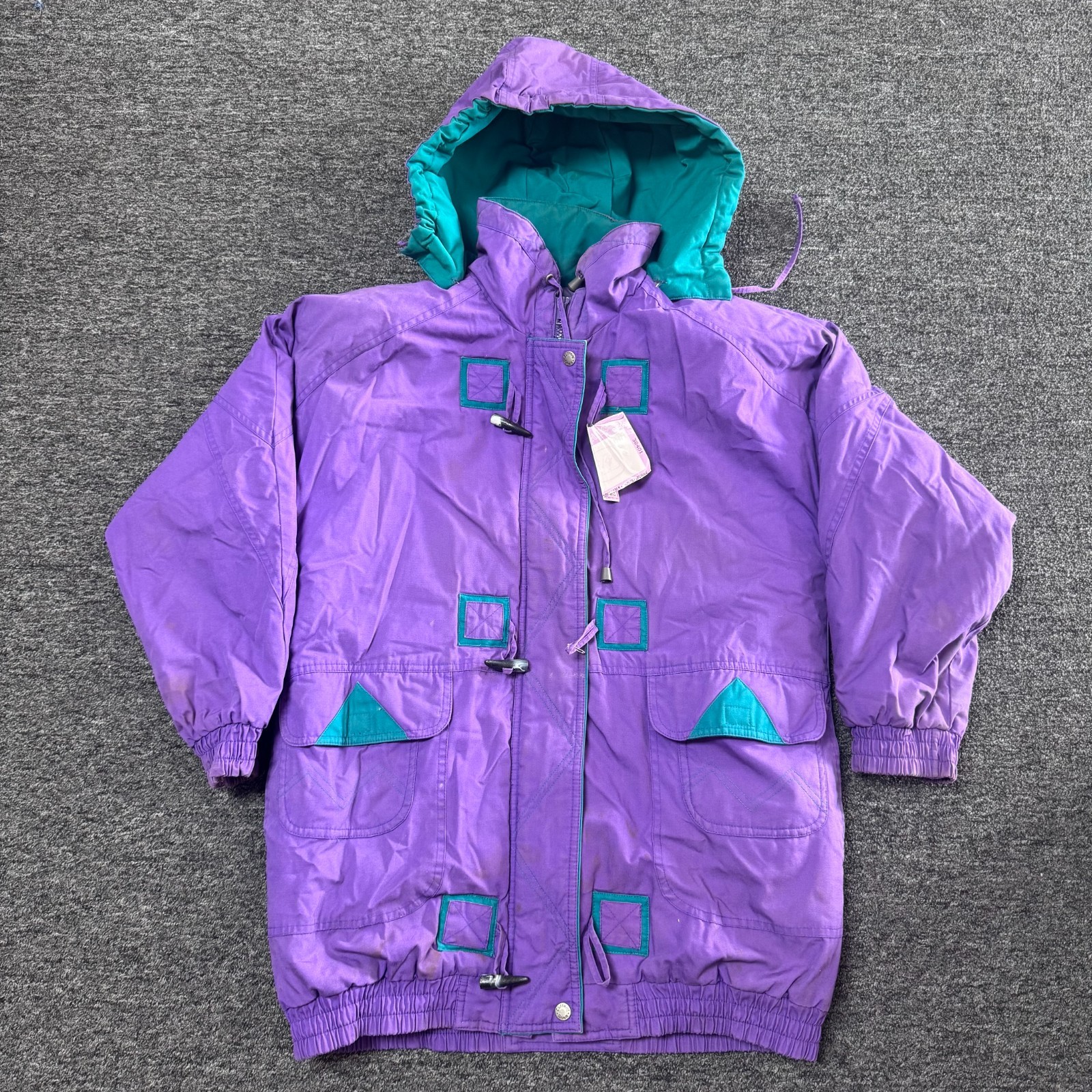 Vintage 90s Current Seen Ski Snowboard Retro Jacket Womens - Sz S Purple