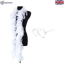 Stylish 6.6ft Feather Boa for Women - Perfect for Halloween, Weddings & Cosplay