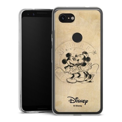 Slim Hülle für Google Pixel 3a Mickey Mouse Minnie Mouse Vintage