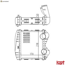 LADELUFTKÜHLER 620 809 FÜR SMART M160.910/160E6ALB05/160E6ALB03 0.6L 3cyl CABRIO