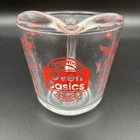 Vintage #496 Anchor Hocking 1 Cup/8oz Glass Measuring Cup  Oven Basics USA