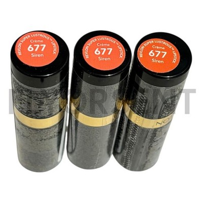 X3 Revlon Super Lustrous Lipstick - Creme #677 Siren NWOB
