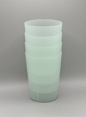 Set of 4 | ROOM ESSENTIALS 18-oz Short Tumblers Plastic Cups BPA-Free   Mint