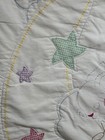 Vintage Handmade Hand Quilted Embroidered Baby Quilt 37x56 baby  #918 — photo 4
