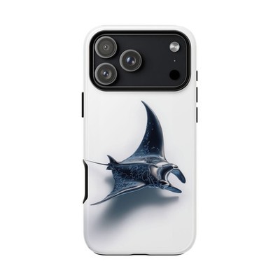 Manta Ray Gray Motion | Tough Phone Case | iPhone, Galaxy, Pixel