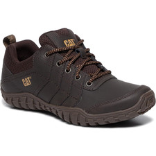 Caterpillar Instruct Mens Lace Up Casual Leather Trainer Shoes