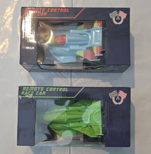 two XB Remote Control Race Car Green 1:32 27MHz LED Light Ages 8-11