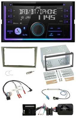 JVC Lenkrad USB 2DIN DAB Bluetooth CD Autoradio für Opel Corsa D Astra H Zafira