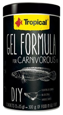 Tropical GEL FORMULA CARNIVORE Gef Futter- DO IT YOURSELF Fischfutter 1 l