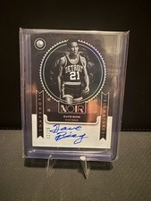 2024-25 DAVE BING 12/15 AUTO PANINI NOIR SNAPSHOT SIGNATURES AUTOGRAPHS
