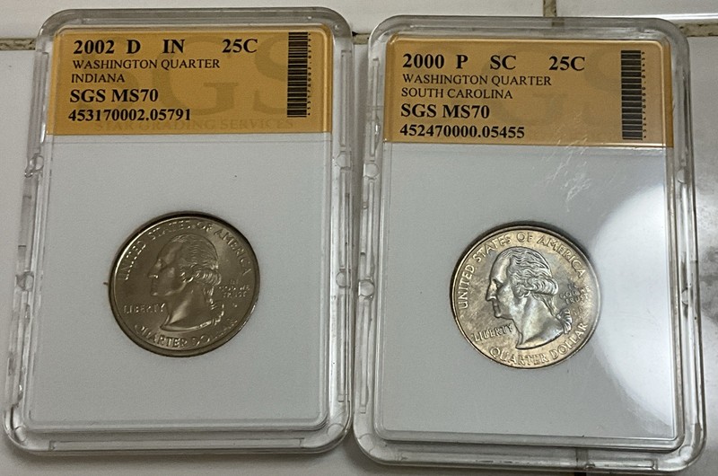 Uncirculated Quarters And State Quarters 10 Coins