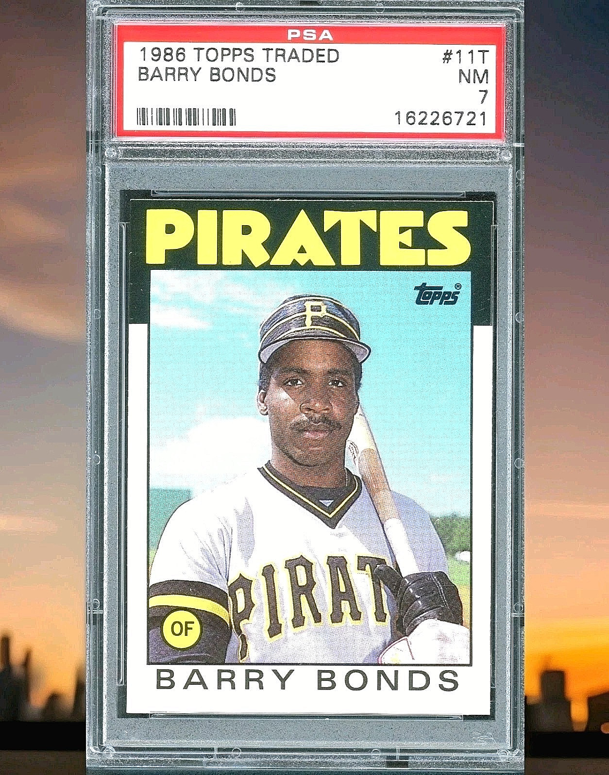 1986 Topps Traded - Barry Bonds #11T PSA 7