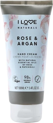 I LOVE COSMETICS I Love Naturals Rose & Argan Hand Cream with Essential Oils 100ml