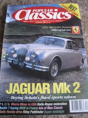 POPULAR CLASSICS DEC 1993 JAGUAR MK2 MORRIS MINOR IN USA ROLLS-ROYCE AUSTIN 7 MG