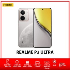 Realme P3 Ultra Dual SIM Unlocked Global Android Mobile Phone – White/12GB+256GB