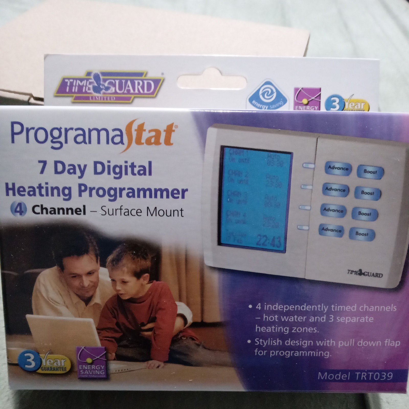 Timeguard TRT039N 7 Day Digital Heating Programmer 4 Channel