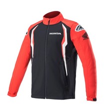 GIACCA JACKET MOTO HONDA SOFTSHELL ALPINESTARS ROSSO NERO