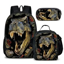 Dinosaur Backpack with Lunch Box, for Boys Aged 5  7   Jurassic T. re