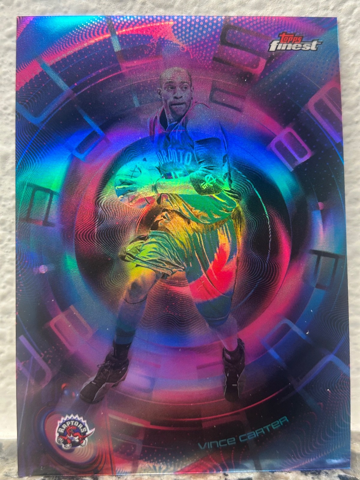 2025 Topps Finest Vince Carter PULSE REFRACTOR CASE HIT SSP #P-19 RAPTORS