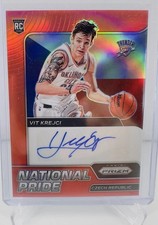 2021-22 Panini Chronicles - National Pride Signatures Vit Krejci #NPS-VIT Red...