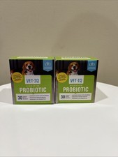 2 x VetIQ Vet-IQ Digestive Probiotics for Dogs 30 Packets EXP: 08/2026