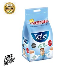Tetley One Cup Decaf Tea, Pack of 440 Tea Bags - Milk Free 0.05 per strip