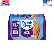 Fresh Step Odor Shield Multi-Cat Clumping Litter 38 lb 4 Pack Febreze