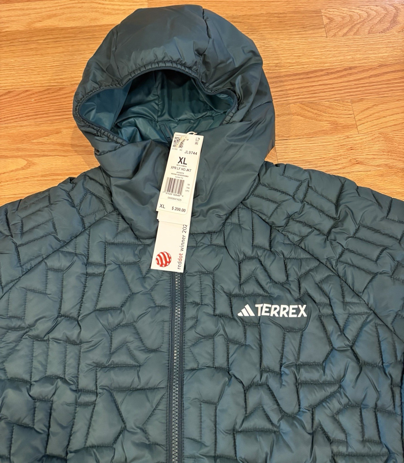 Adidas Terrex Xperior PrimaLoft Fill Insulated Hooded Jacket green Men XL JL9744 image 6